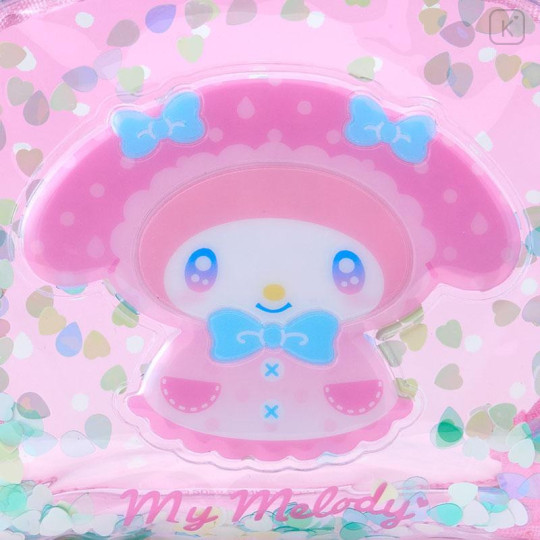 Japan Sanrio Original Glitter Clear Cosmetic Pouch - My Melody : Sweet Rain Collection - 4