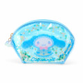 Japan Sanrio Original Glitter Clear Cosmetic Pouch - Cinnamoroll : Sweet Rain Collection - 1