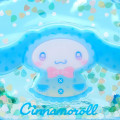 Japan Sanrio Original Glitter Clear Cosmetic Pouch - Cinnamoroll : Sweet Rain Collection - 4