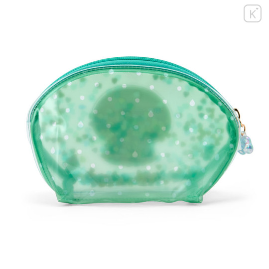 Japan Sanrio Original Glitter Clear Cosmetic Pouch - Keroppi : Sweet Rain Collection - 2