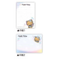 Japan Sanrio Mini Notepad - Hello Kitty : Tan Sunburned Swimsuit Summer Blue - 2