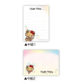 Japan Sanrio Mini Notepad - Hello Kitty : Tan Sunburned Swimsuit Summer - 2