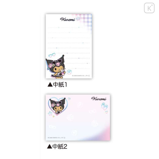 Japan Sanrio Mini Notepad - Kuromi : Tan Sunburned Swimsuit Summer - 2