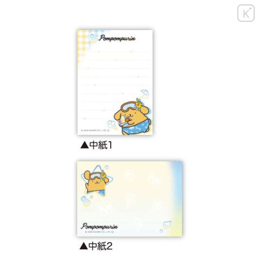 Japan Sanrio Mini Notepad - Pompompurin : Tan Sunburned Swimsuit Summer - 2