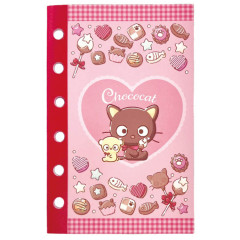 Japan Sanrio 6 Hole Sticker Notebook - Chococat