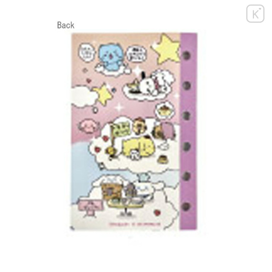 Japan Choigosim × Sanrio 6 Hole Sticker Notebook - Cloud - 2