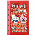 Japan Choigosim × Sanrio 6 Hole Sticker Notebook - Lucky - 1