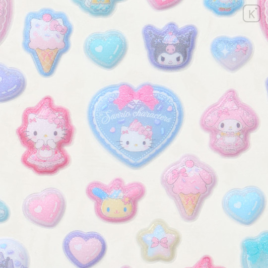 Japan Sanrio Original Puffy Sticker - Dreamy Ice Cream Glitter - 3