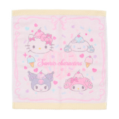 Japan Sanrio Original Hand Towel - Dreamy Ice Cream Pink