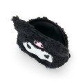 Japan Sanrio Original Fluffy Mini Pouch with Carabiner - Kuromi : Face - 3