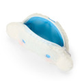 Japan Sanrio Original Fluffy Mini Pouch with Carabiner - Cinnamoroll : Face - 3