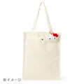 Japan Sanrio Original Fluffy Mini Pouch with Carabiner - Cinnamoroll : Face - 4