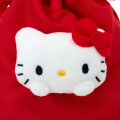 Japan Sanrio Original Face Mascot Drawstring Bag - Hello Kitty - 3