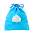 Japan Sanrio Original Face Mascot Drawstring Bag - Cinnamoroll - 2