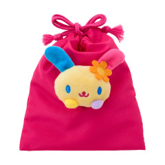 Japan Sanrio Original Face Mascot Drawstring Bag - Usahana