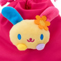 Japan Sanrio Original Face Mascot Drawstring Bag - Usahana - 3