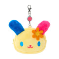 Japan Sanrio Original Pass Case Card Holder Pouch & Reel - Usahana - 1