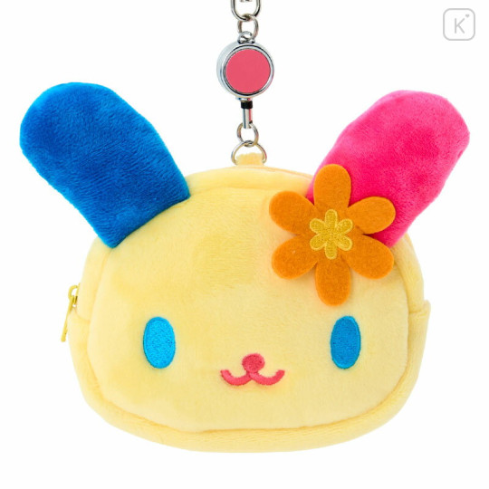 Japan Sanrio Original Pass Case Card Holder Pouch & Reel - Usahana - 2