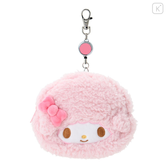 Japan Sanrio Original Pass Case Card Holder Pouch & Reel - My Sweet Piano - 1