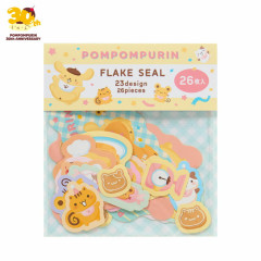 Japan Sanrio Flake Stickers - Pompompurin : 30th Anniversary Baby