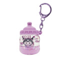 Japan Sanrio Floating Sequins Keychain - Kuromi : Baby Bottle - 1