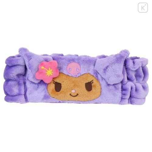 Japan Sanrio Spa Headband with Ears - Kuromi : Tan Sunburned Swimsuit Summer - 1