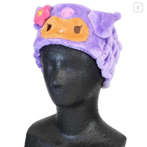Japan Sanrio Spa Headband with Ears - Kuromi : Tan Sunburned Swimsuit Summer - 3