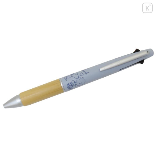 Japan Peanuts Jetstream 4&1 Bamboo Multi Ballpoint Pen + Mechanical Pencil - Snoopy & Charlie Brown - 1