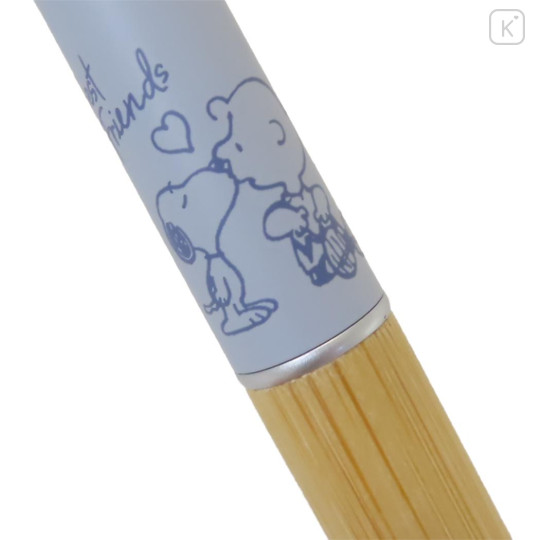 Japan Peanuts Jetstream 4&1 Bamboo Multi Ballpoint Pen + Mechanical Pencil - Snoopy & Charlie Brown - 2