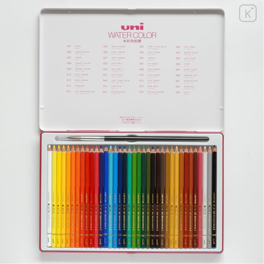 Japan Uni Water Color Pencil Set - 36colors - 2
