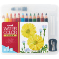 Japan Uni Water Color Pencil Set - 12colors Basic Tones Compact - 1