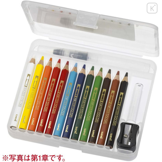 Japan Uni Water Color Pencil Set - 12colors Nature Tones Compact - 3