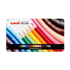 Japan Uni No.880 Colored Pencil Set - 12colors
