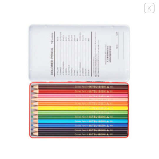 Japan Uni No.880 Colored Pencil Set - 12colors - 2
