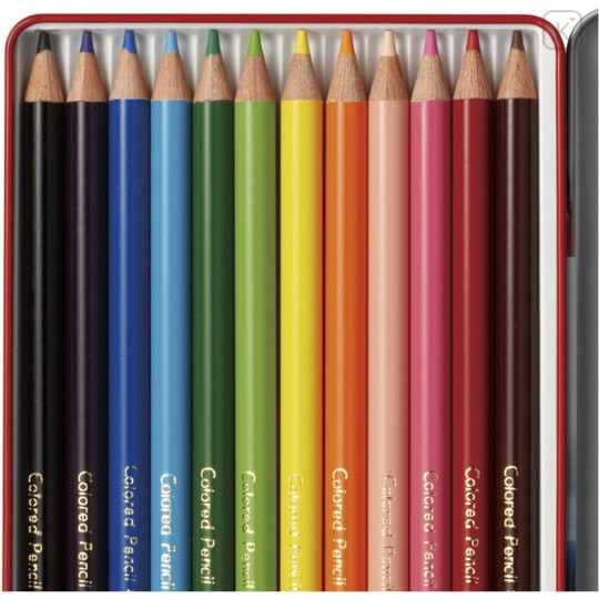 Japan Uni Palette Colored Pencil Set - 12colors Light Blue Case - 3