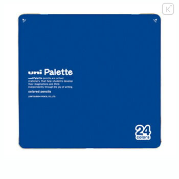 Japan Uni Palette Colored Pencil Set - 24colors Blue Case - 1