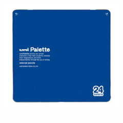 Japan Uni Palette Colored Pencil Set - 24colors Blue Case