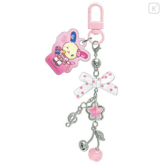 Japan Sanrio Mascot Bag Charm Keychain - Usahana : High School Ribbon Cherry - 1