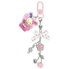 Japan Sanrio Mascot Bag Charm Keychain - Usahana : High School Ribbon Cherry