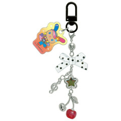 Japan Sanrio Mascot Bag Charm Keychain - Usahana : Pop Gal Ribbon Cherry