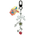 Japan Sanrio Mascot Bag Charm Keychain - Usahana : Pop Gal Ribbon Cherry - 1