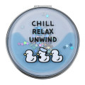 Japan Disney Store Floating Sequins 2-sided Compact Mirror - Donald : Birthday 2026 Chill Relax Unwind - 1