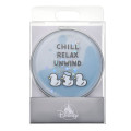 Japan Disney Store Floating Sequins 2-sided Compact Mirror - Donald : Birthday 2026 Chill Relax Unwind - 2