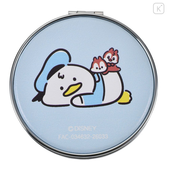 Japan Disney Store Floating Sequins 2-sided Compact Mirror - Donald : Birthday 2026 Chill Relax Unwind - 3