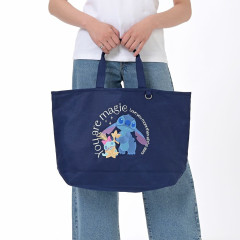 Japan Disney Store Tote Bag - Scrump & Stitch : Stitch Day Collection Black