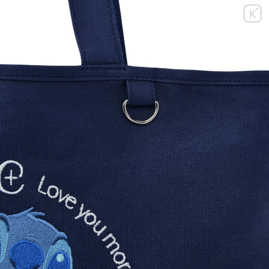 Japan Disney Store Tote Bag - Scrump & Stitch : Stitch Day Collection Black - 4