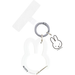 Japan Miffy Multi Ring Plus with Clear Carabiner - White