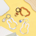 Japan Miffy Multi Ring Plus with Clear Carabiner - Clear White - 6