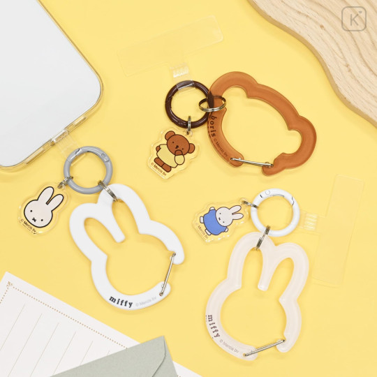Japan Miffy Multi Ring Plus with Clear Carabiner - Boris : Face - 6