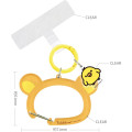 Japan Miffy Multi Ring Plus with Clear Carabiner - Kiiroitori Charm & Rilakkuma Face - 2